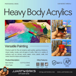 Purple Acrylic Paint, 15ml Jar, Heavy Body