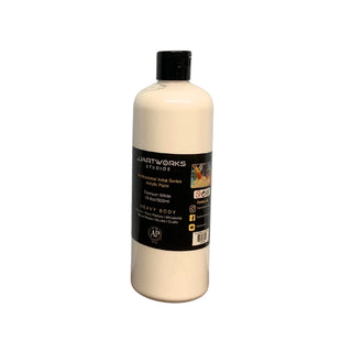 Titanium White Acrylic Paint, 500ml Bottle, Heavy Body