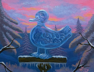 Duck Ice Sculpture